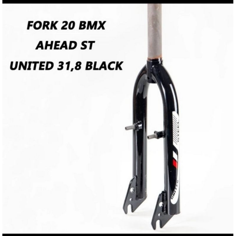 FORK RIGID UNITED UTD2 BMX 20 31.8 OS OVERSIZE HITAM