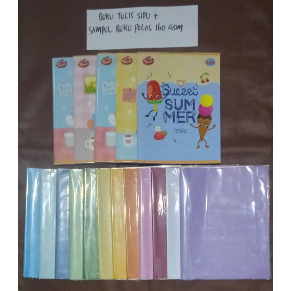 

Buku Tulis Sidu + Sampul Polos 160 GSM