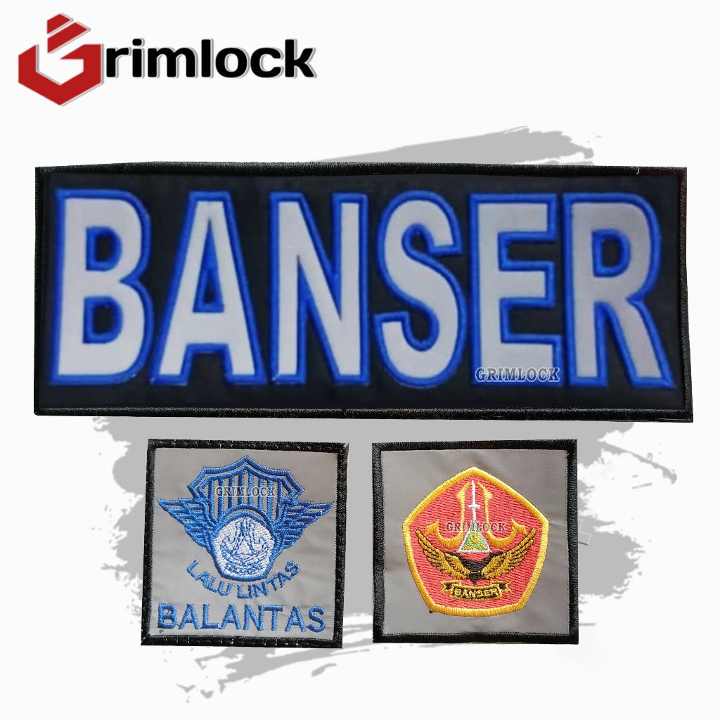Logo Bordir Banser / Balantas / Patch Logo Bordir