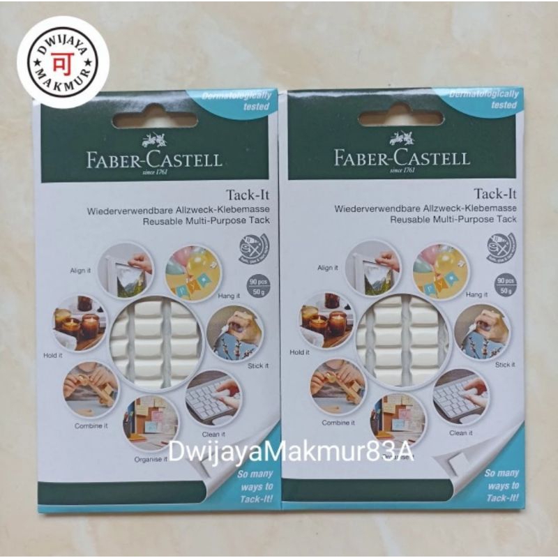 

Faber Castell Tack-It White (90pcs) Putih 50 Gram