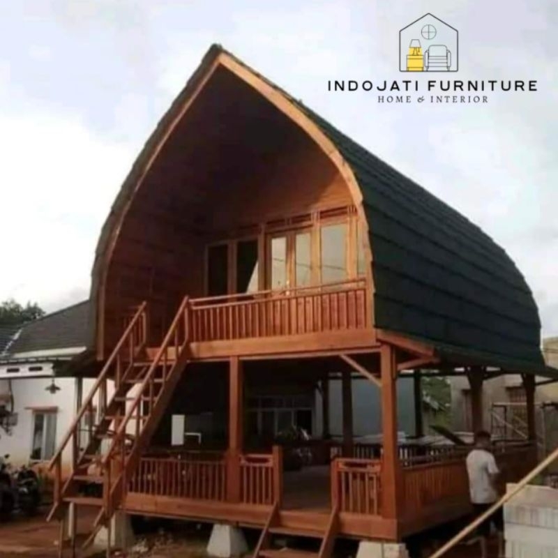 rumah kayu | rumah lumbung bali lantai 2