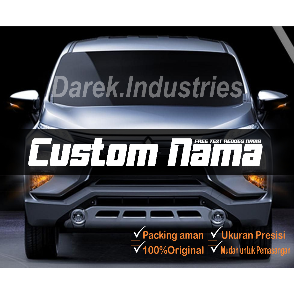 custom nama stiker kaca depan mobil , sticker avansa agya jazz granmax l300 new carry canter,stiker cutting