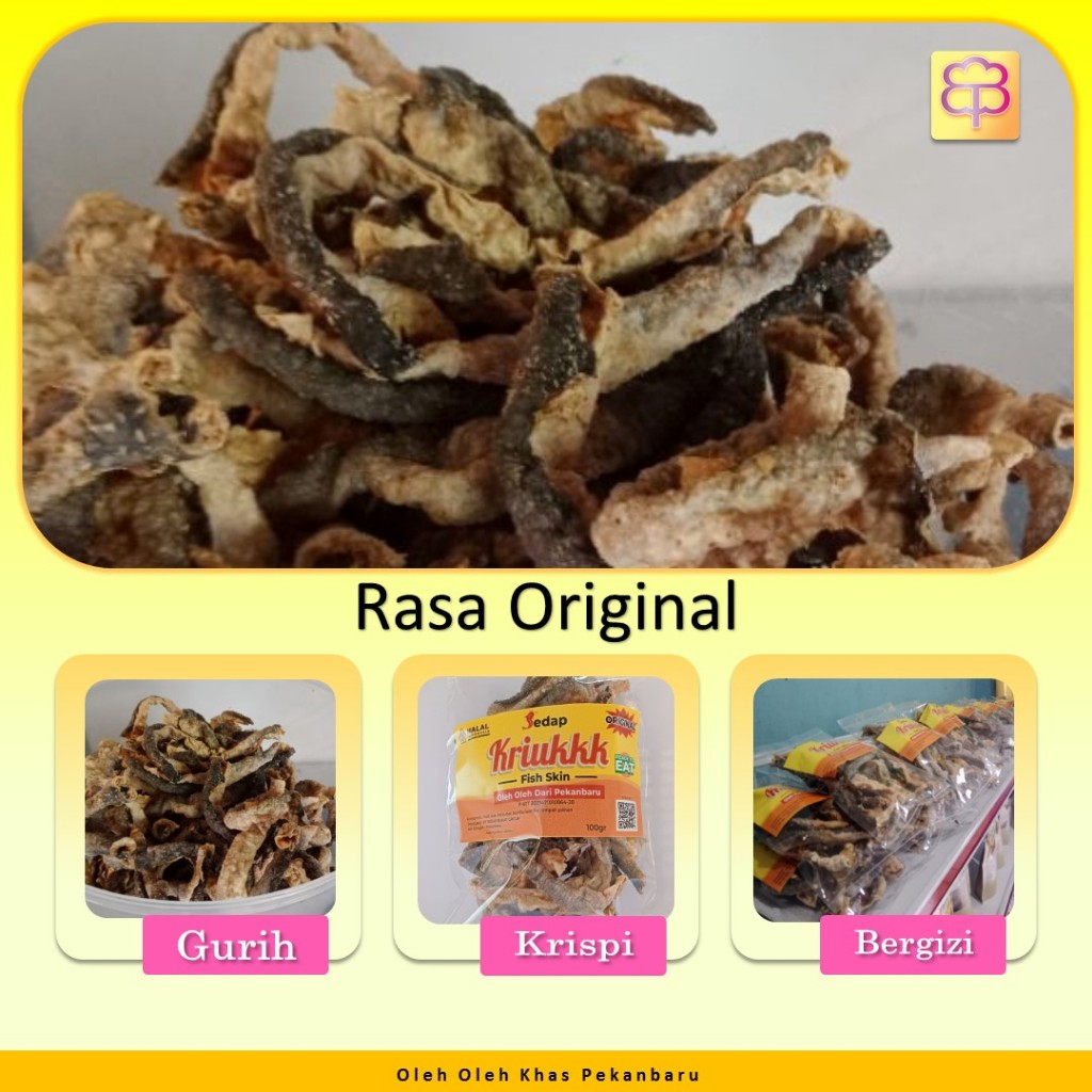 

Kerupuk kulit ikan patin Rasa Balado dan Original