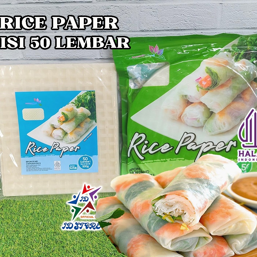 

DiSkon HALAL RICE PAPERS 5 Lembar Kulit Lumpia rice papers JAVA SUPER FOOD