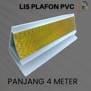 Lis Plafon PVC warna Gold (SP 17)