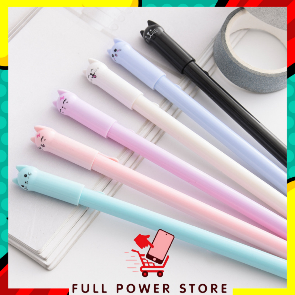 

FPS Pena Karakter Meow Kucing Lucu Pulpen Karakter Gel Imut Pulpen Gel Pena Murah
