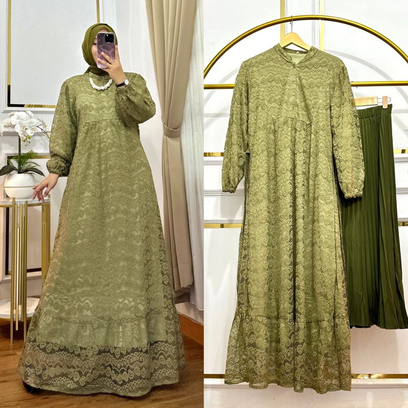 GAMIS WANITA BALQIS SET (DRESS+ROK)(ZZ)
