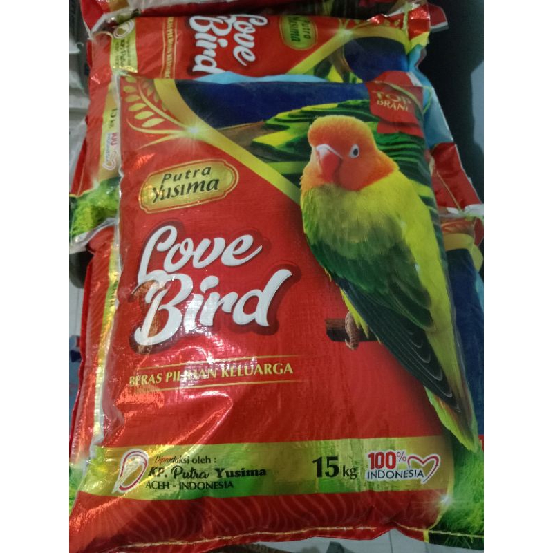 Beras Putra Yusima cap Love Bird