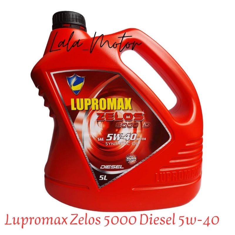 Oli Mobil Lupromax Zelos 5W40 5L Untuk Diesel
