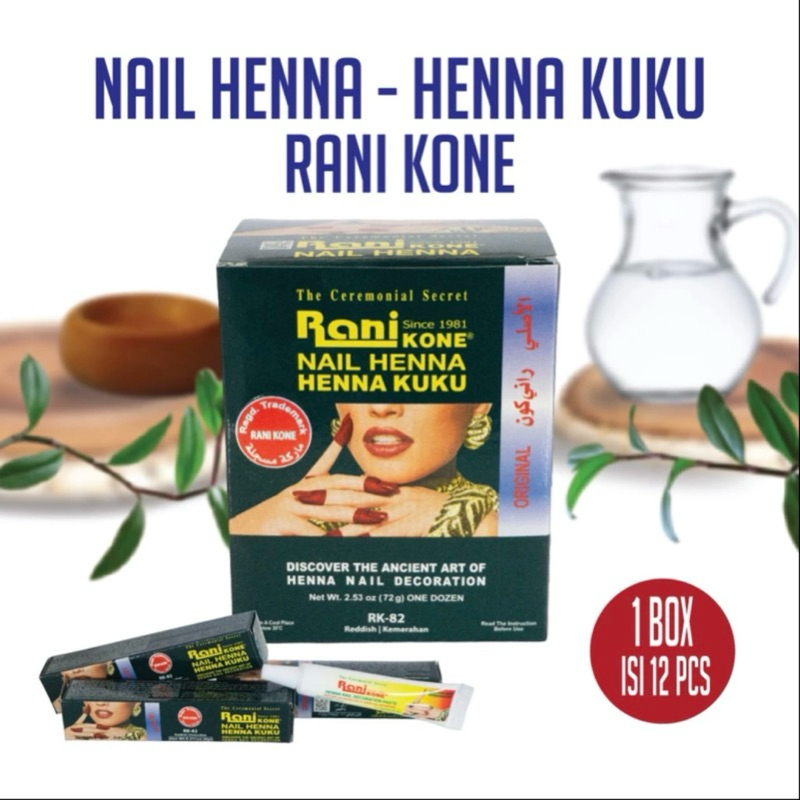 henna kuku RANI rk-82 saudi red reddish merah ORIGINAL BPOM