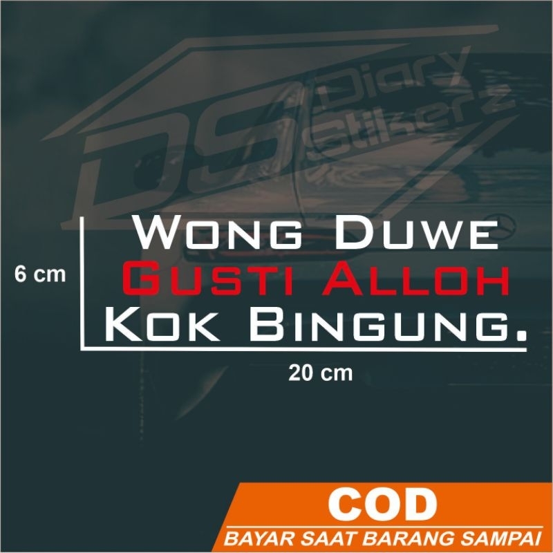 stiker kata jawa | cutting stiker viral