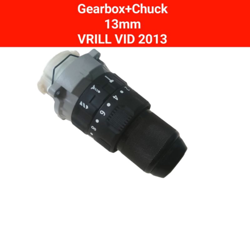 Gearbox+chuck 13mm VRILL VID 2013