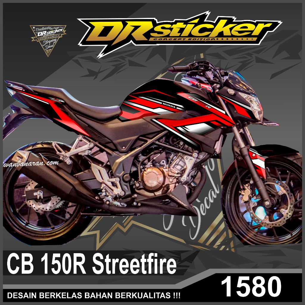 DECAL CB150R NEW STREETFIRE VARIASI / DECAL CB150R CUSTOM / DECAL CB150R