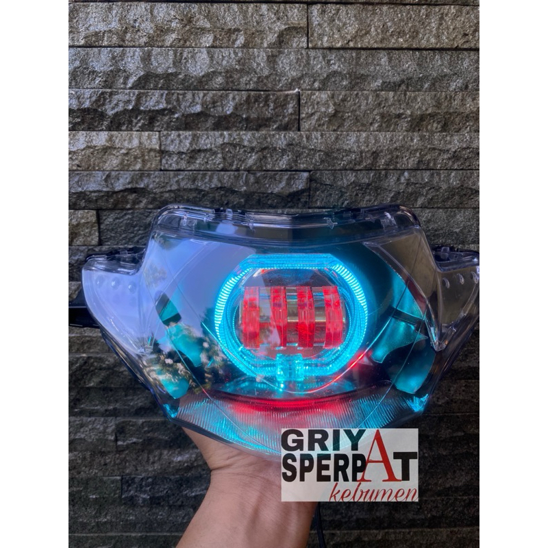 LAMPU DEPAN SUPRA X 125 LAMA BILED BILLED PROJIE LED 2004 2005 2006