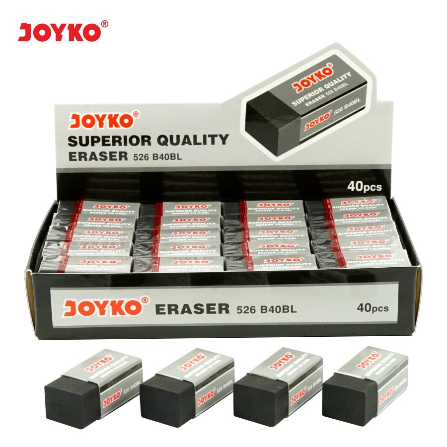 

Joyko Black Eraser / Penghapus Hitam 526-B40BL LUCU
