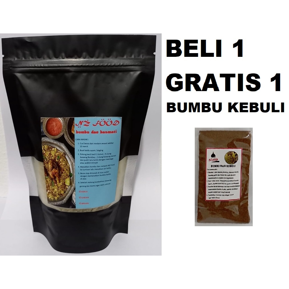 

KABSAH BASMATI INSTAN BELI 1 GRATIS 1 BUMBU KEBULI