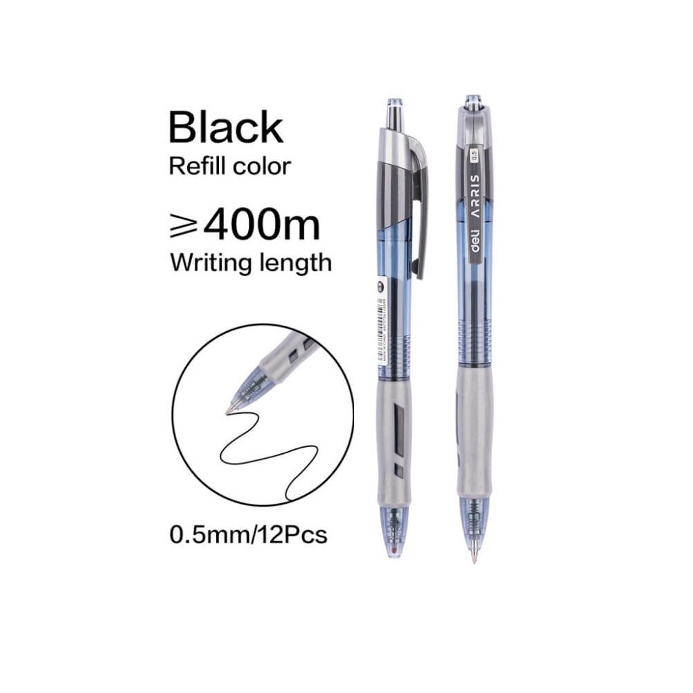 

DELI PENA GEL G08 ARRIS 0.5 BLACK (12)