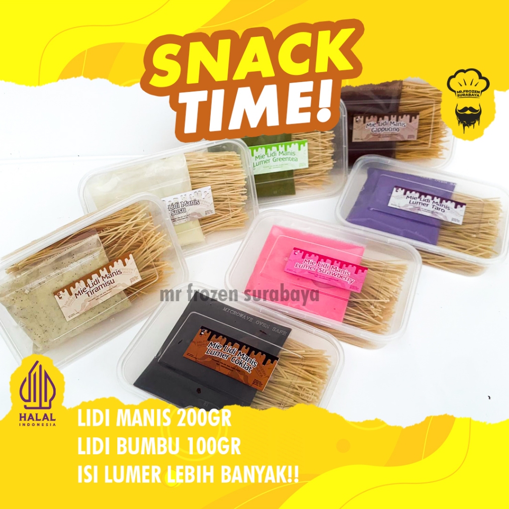 

Mie Lidi Bumbu Kering Mie Lidi Manis Coklat Strawberry Kemasan Thinwall 500ml