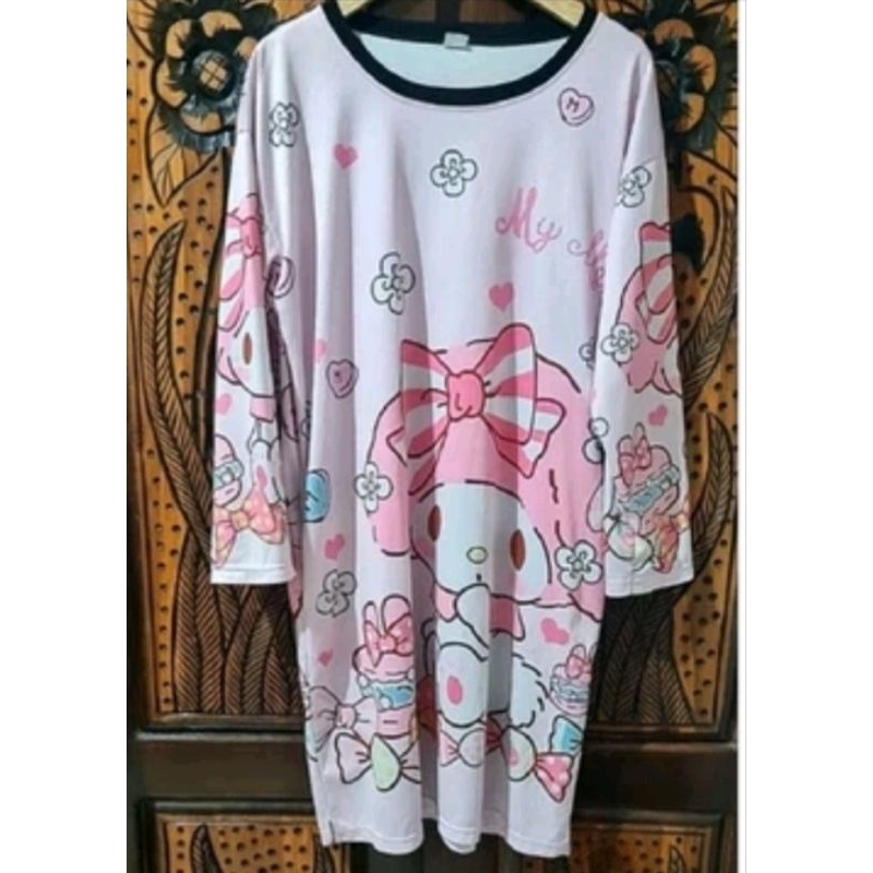 BAJU TIDUR MOTIF SANRIO MY MELODY PREMIUM BKK BAHAN SUPER PREMIUM TIDAK PANAS ADEM NYAMAN PIYAMA SLE