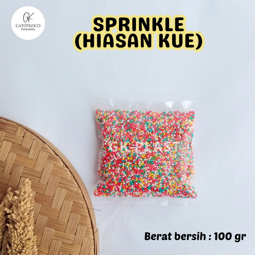 

(100 gr) Sprinkle Hiasan Kue/Hiasan makanan warna warni