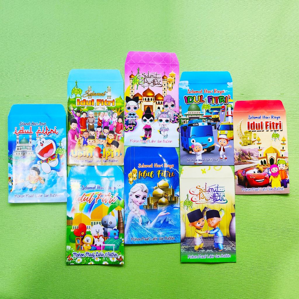 

AMPLOP / ANGPAU LEBARAN GAMBAR KARTUN SERI G UKURAN MEDIUM ISI 10