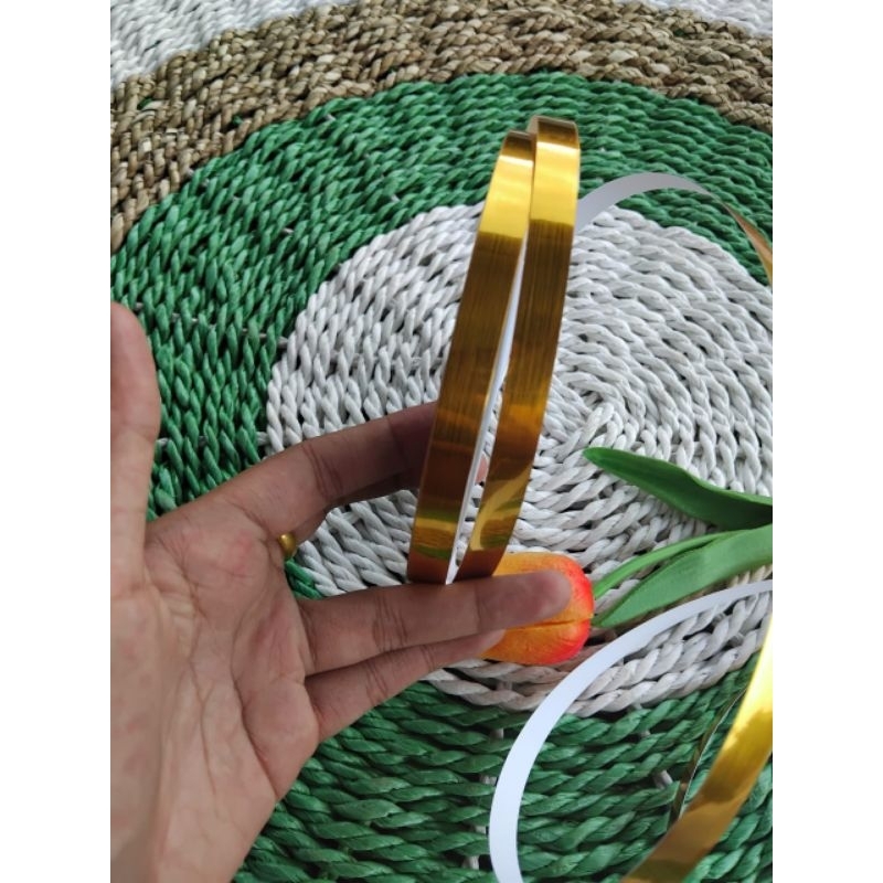 LIST STIKER GOLD & SILVER PEMBATAS NAT KERAMIK DAN HIASAN MOLDING DINDING