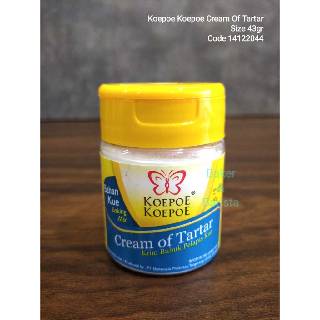 

Koepoe Koepoe Cream of Tartar krim bubuk pelapis kue 43gr Halal