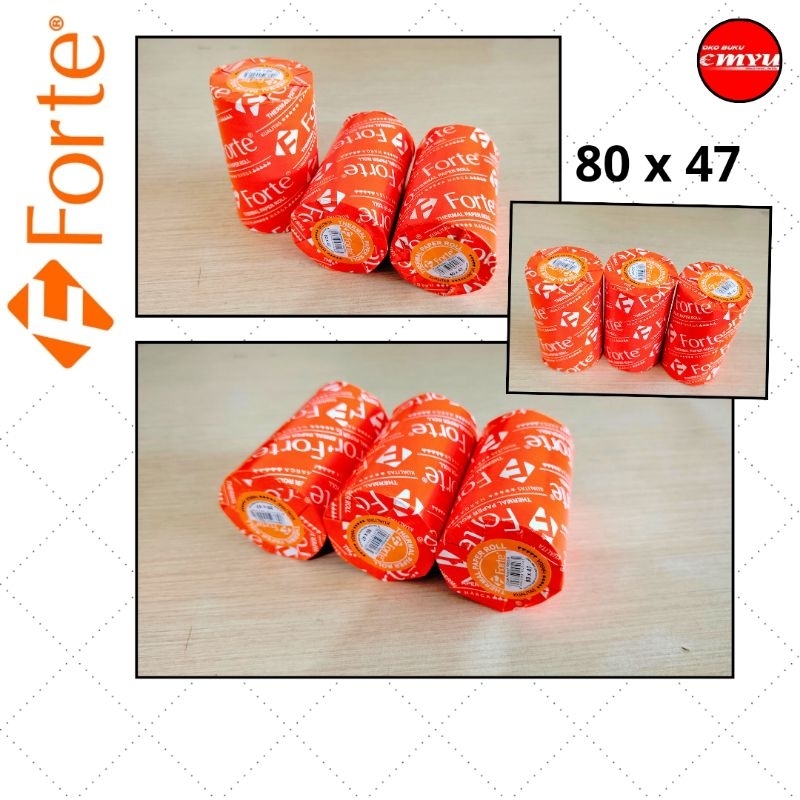 

Forte Kertas Thermal Struk Roll 80 mm x 47 mm