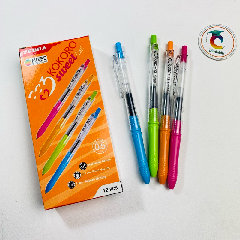 

Pulpen ZEBRA Kokoro Sweet Gel Hitam 0.5mm - 1 pcs