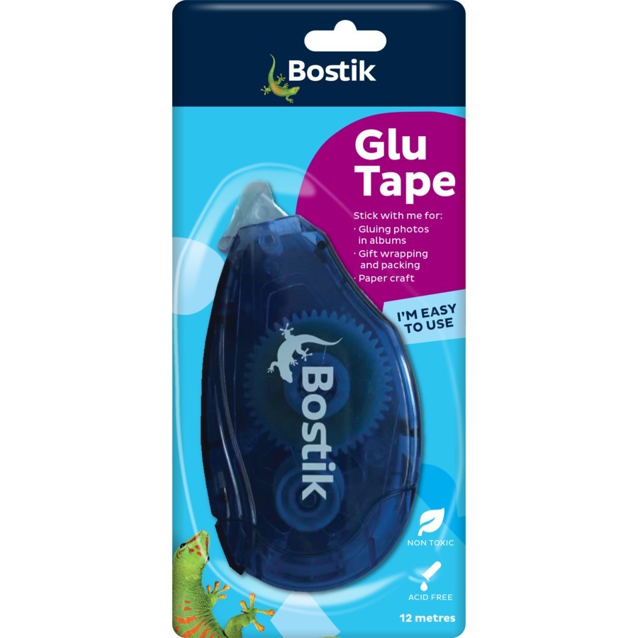 

BOSTIK GLU TAPE 12M - GLUE TAPE - LEM BENTUK CORRECTION TAPE