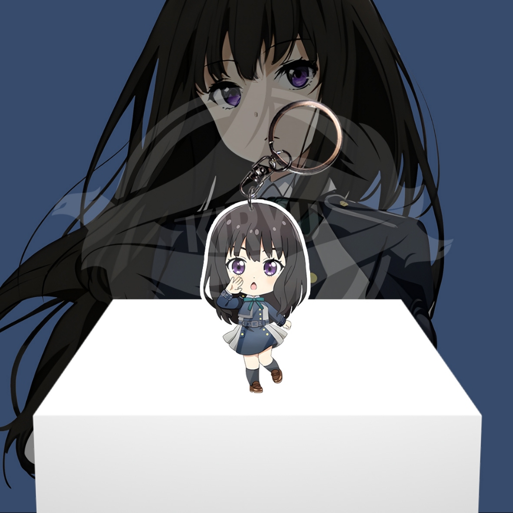 Gantungan Kunci Gantungan HP Anime Lycoris Recoil Inoue Takina - Ganci Akrilik - Keychain Acrylic