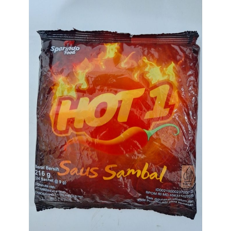 

HOT1 SAMBAL Sachet 9gr