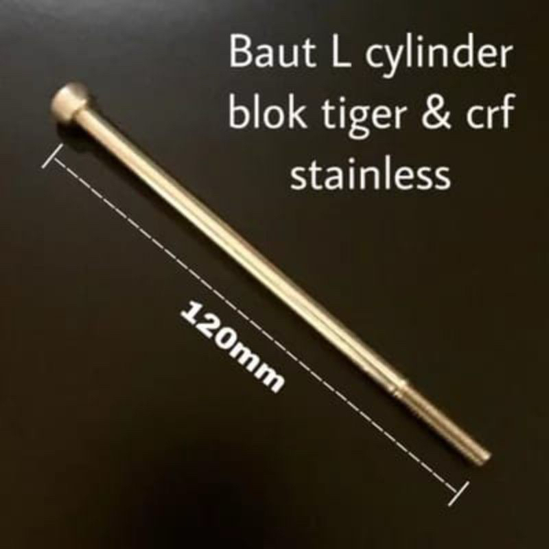 BAUT L STAINLESS BLOK KIRI TIGER MEGAPRO GL