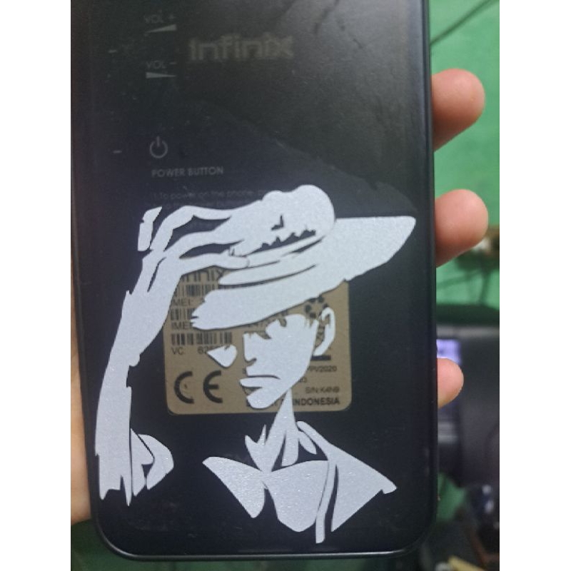 

stiker siluet ANIME LUFY