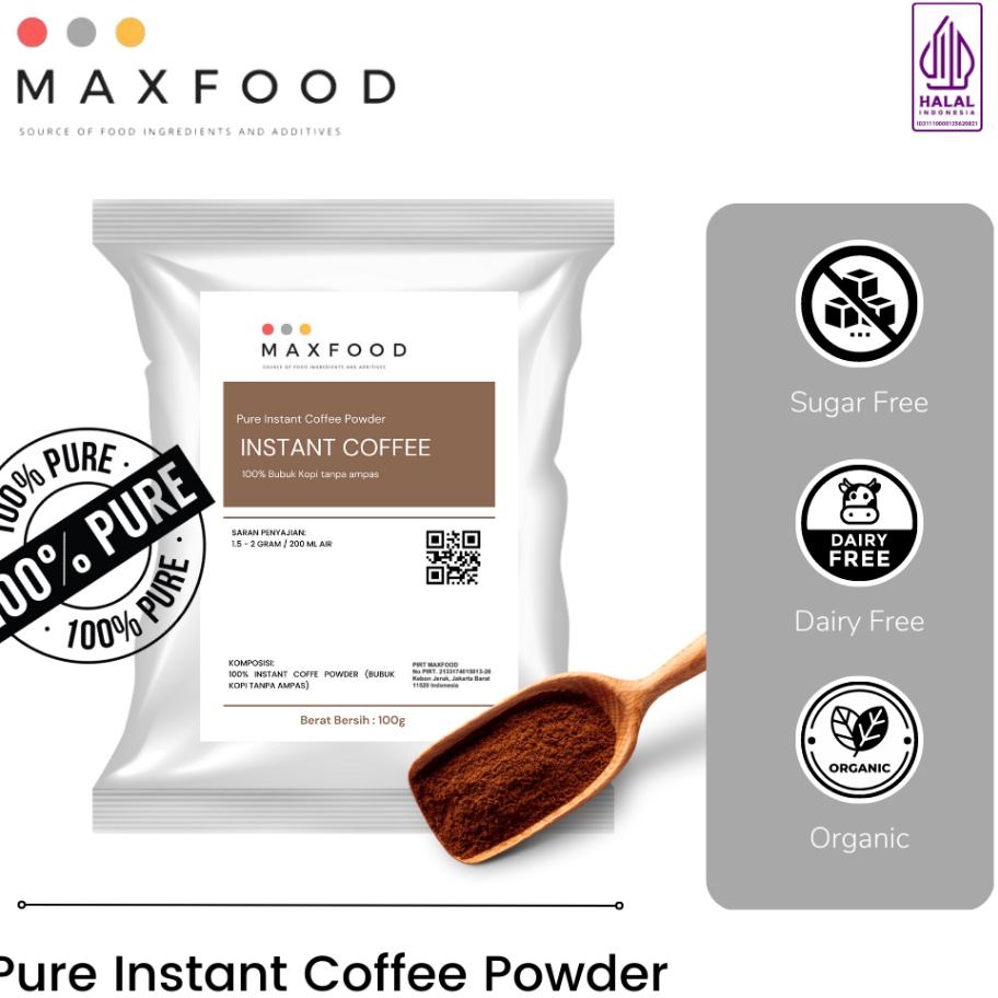 

KODE 77 Bubuk Kopi Instan Instant Coffee Powderbubuk kopi tanpa ampas 1 GR