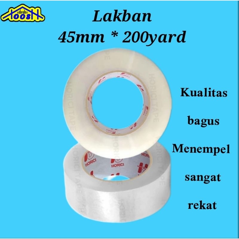 

Lakban Bening 200 yard lakban tape jumbo 45 x 200 yard solasi bening 200 yard