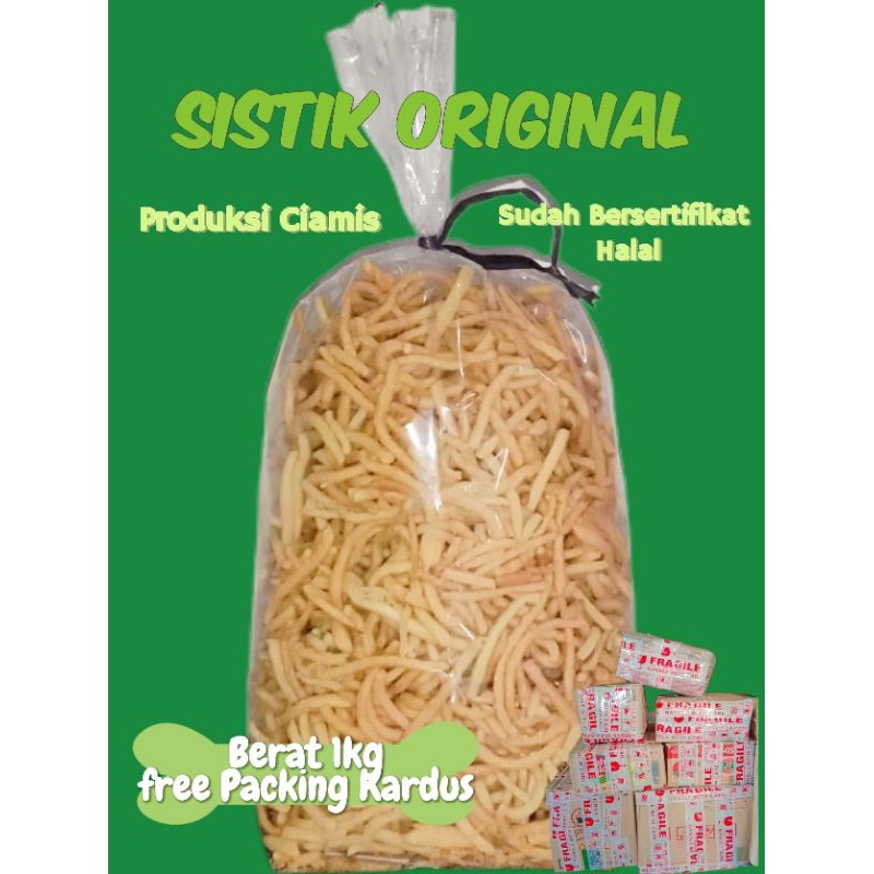 

Cemilan Kering Enak Sistik Gurih Original 1kg