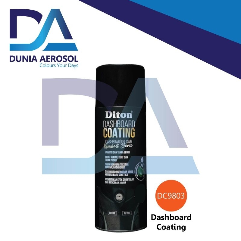 Diton Dashboard Coating Original Orange 9803 Cat Semprot Pilox
