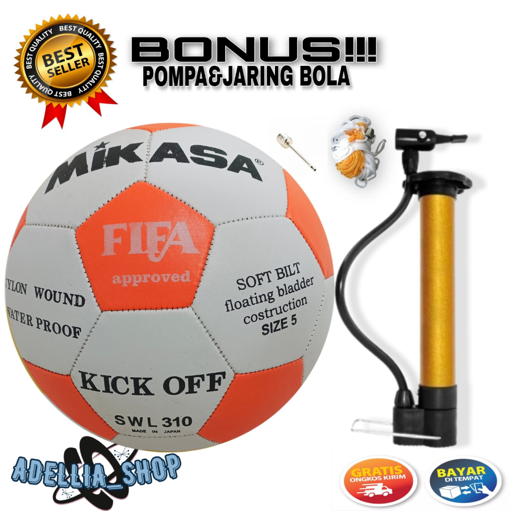 GRATIS POMPA BOLA SEPAK MURAH/BOLA SEPAK SIZE 5