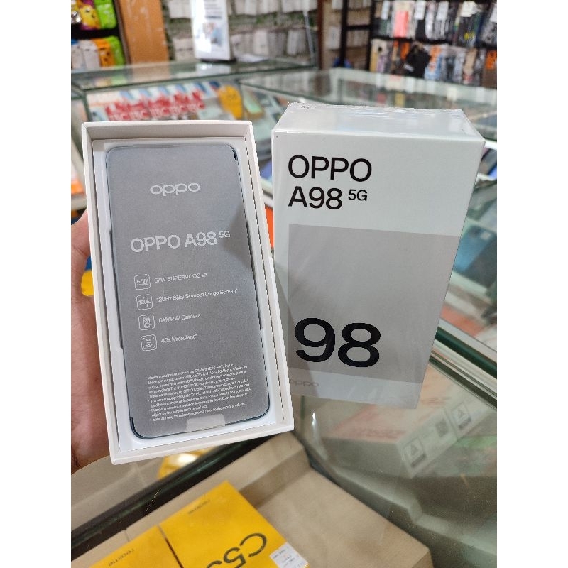 OPPO A98 5G RAM 8+8/256 [SECOND BUKA KOTAK BELUM SEMPAT DI PAKAI] MASIH GARANSI RESMI MULUS FULLSET