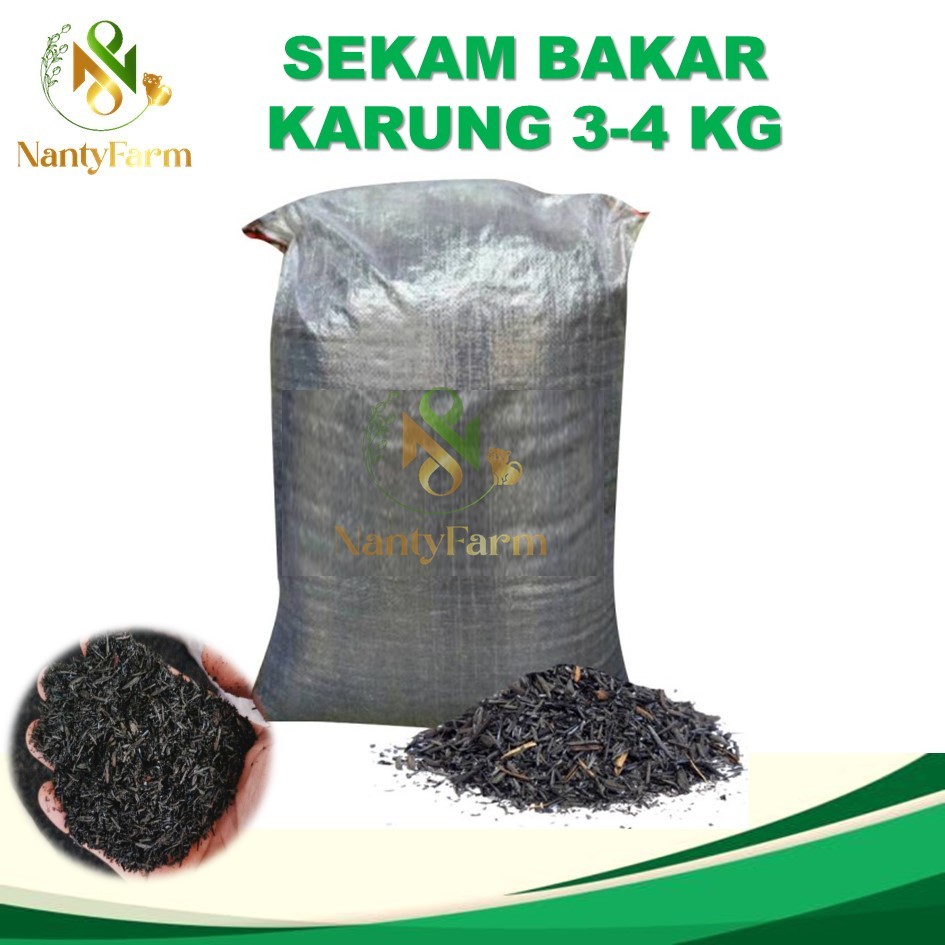 Media Tanam Sekam Bakar Arang Sekam Karung