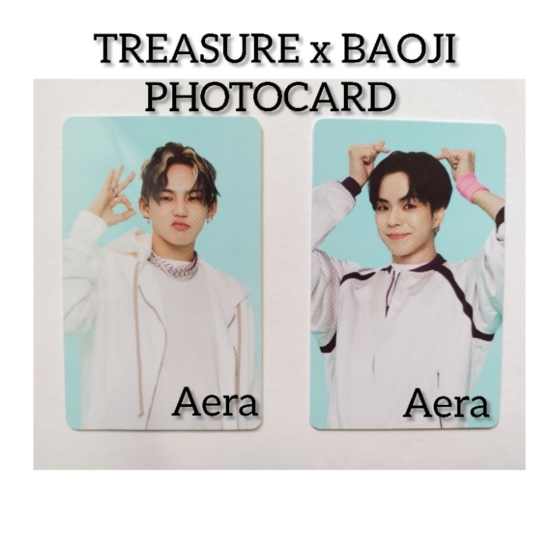 TREASURE X BAOJI PHOTOCARD PC HYUNSUK JAEHYUK