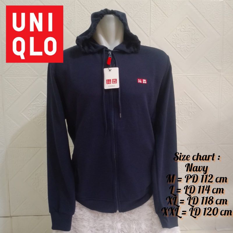 Jaket zipper merk UNIQLO