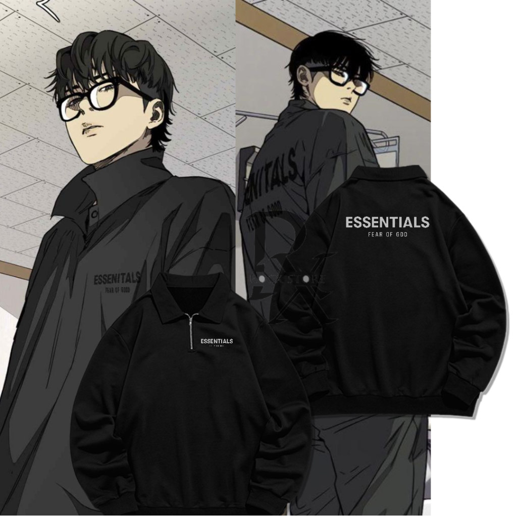 Half Zipper/Half zip Essentials Fear Of God Jayjo Winbreaker Manhwa