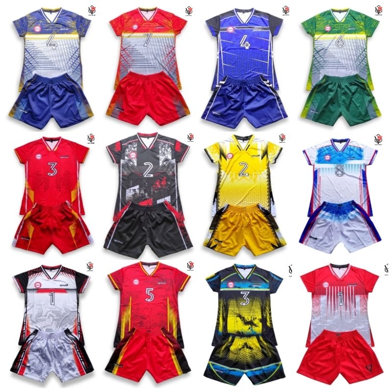 Stelan Jersey Volly Ball Full Printing Volly Ball Stelan Volly Ball Wanita Full Printing