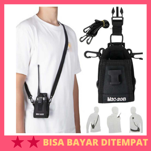 Tas Walkie Talkie Pouch Bag Holster for Pofung Baofeng / Tas Wadah Tempat Case Casing Cover Sarung H