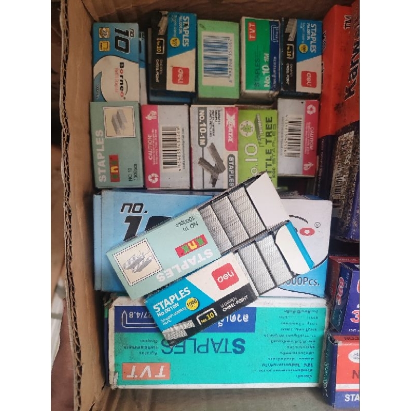 

SATU PACK (10 BOX KECIL) Isi/reffil Staples Kecil No. 10 Murah