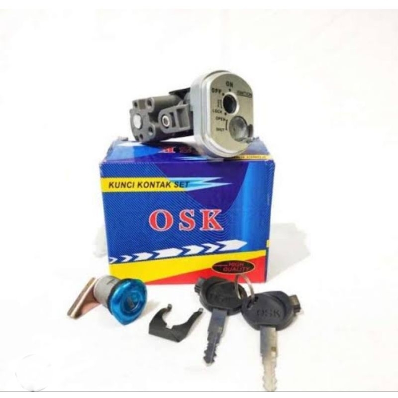 kunci kontak satu set + sadel motor blade / kunci kontak Blade / kunci kontak osk