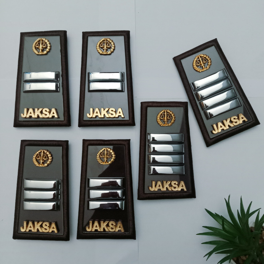 PANGKAT PDU LOGAM JAKSA GOL 2A-2D / ATRIBUT JAKSA / ATRIBUT KEJAKSAAN / ATRIBUT PANGKAT / ATRIBUT PN