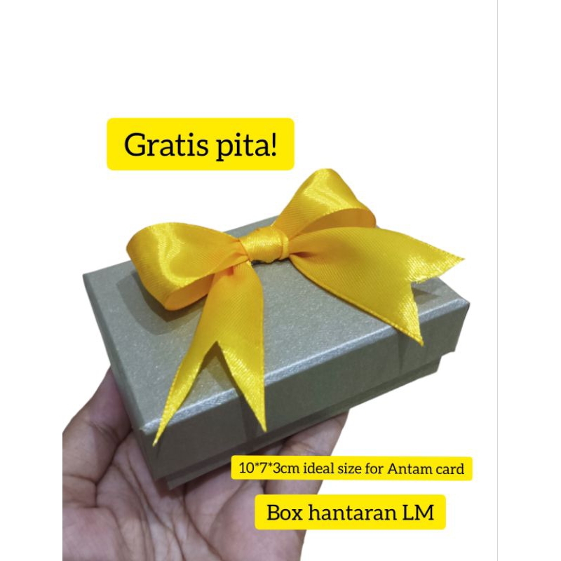 

kotak kado eksklusif LM ukuran 10*7*3 cm